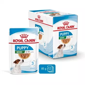 ROYAL CANIN SHN Mini Puppy padaže – šlapias ėdalas šuniukams – 12x85g