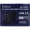 Išorinis dėklas kietajam diskui Inter-Tech Veloce GD-35612 – 3,5 colio SATA 3Gb/s, USB 3.0