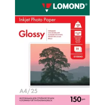 Lomond blizgus fotopopierius rašaliniams spausdintuvams 150 g/m² A4, 25 lapų