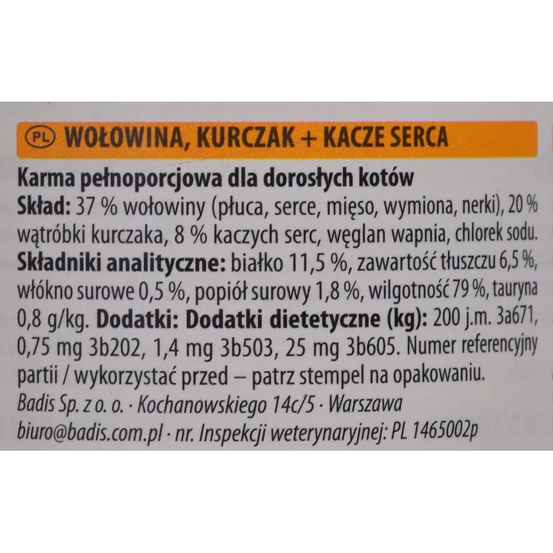 Šlapias ėdalas katėms Animonda Carny 200 g – jautiena, be grūdų, be glitimo