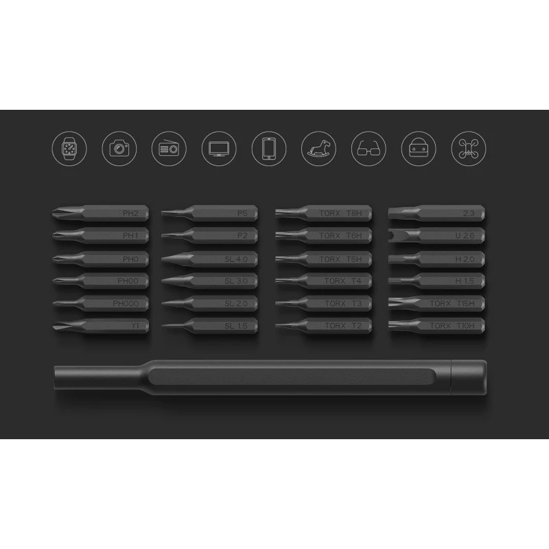 „Xiaomi Mi Precision Screwdriver Kit 24in1“ – 24 dalių precizinis atsuktuvų rinkinys