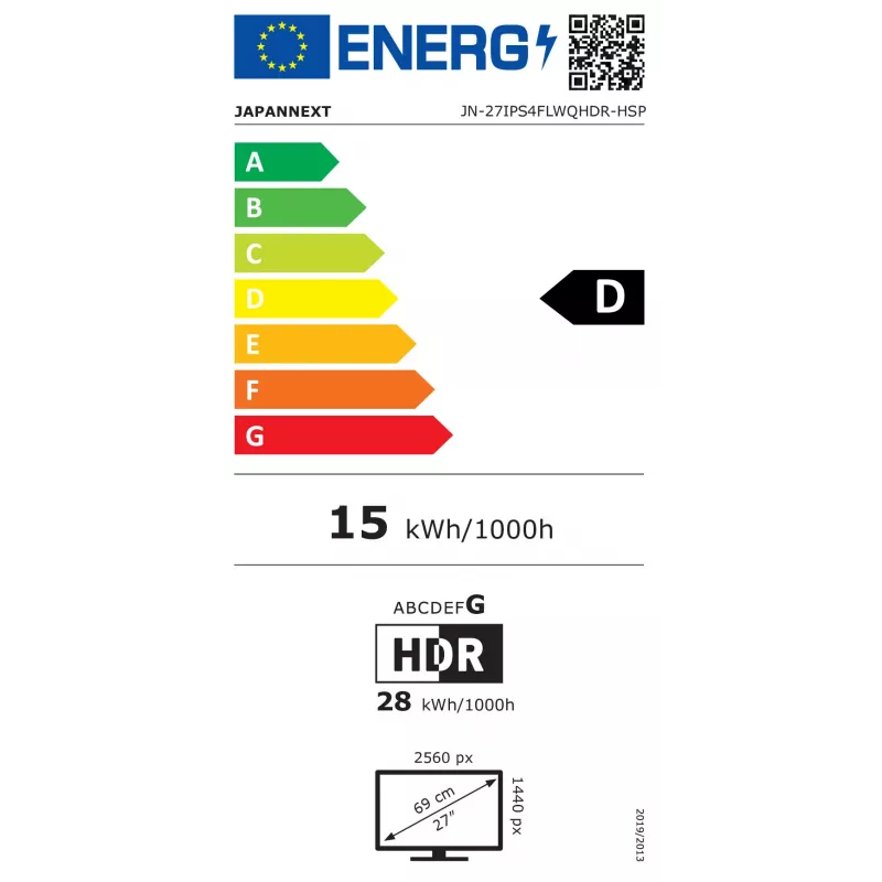 JAPANNEXT JN-27IPS4FLWQHDR-HSP 27 colių WQHD IPS monitorius