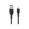 BELKIN PVC USB CABLE USB-A - LIGHTNING, 1M, JUODA