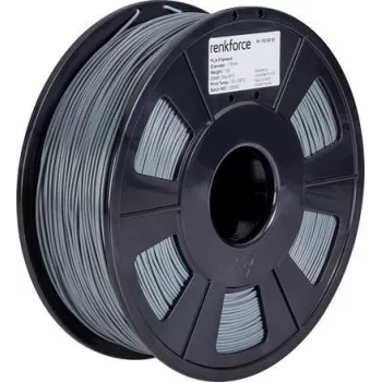 Renkforce RF-4511192 3D spausdinimo medžiaga polilaktinė rūgštis (PLA) Pilka 1 kg (RF-4511192)