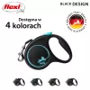 Flexi automatinis pavadėlis Black Design S 5 m, Mėlynas