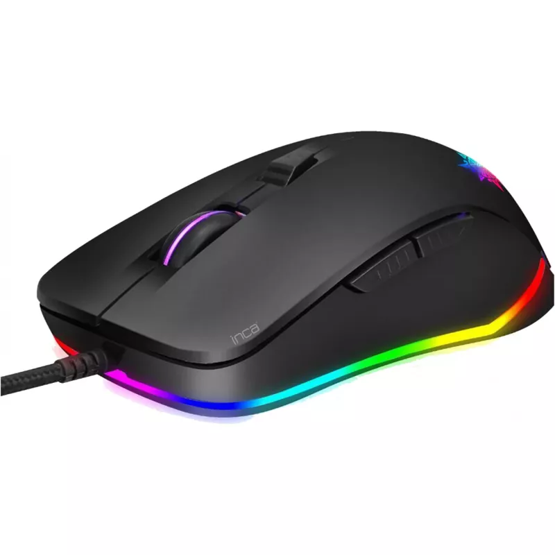 INCA Gaming Mouse IMG-327 4800 DPI, RGB, 6 mygtukai, USB