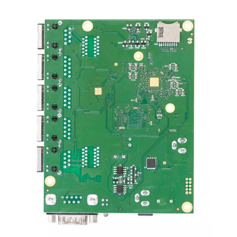 Laidinis maršrutizatorius MikroTik RB450Gx4 Gigabit Ethernet Green