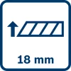 Karpymo peilis Bosch 1 600 A01 TH6, ašmenų plotis 1,8 cm, svoris 120 g