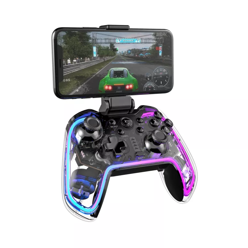 Žaidimų pultas White Shark GPW-8040 RGB belaidis Bluetooth, modelis PRAETORIAN