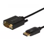 SAVIO DisplayPort į VGA (D-Sub) laidas 1,8 m, juodas