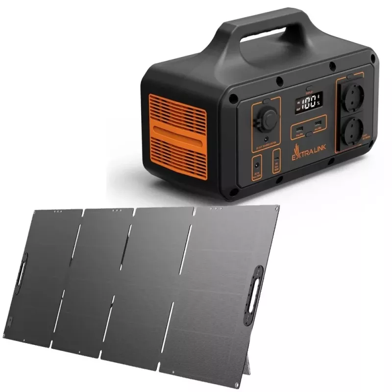 Sulankstomas saulės kolektorius Extralink EPS-120W 120W Monokristalinis silicis