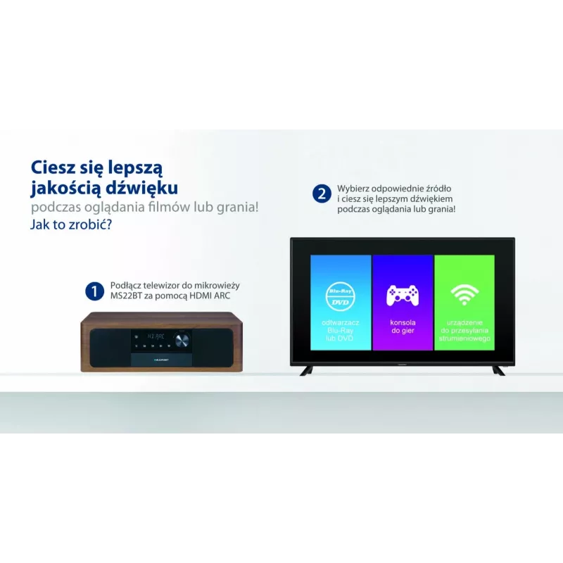 Belaidis nešiojamasis garsiakalbis BLAUPUNKT MS22BT