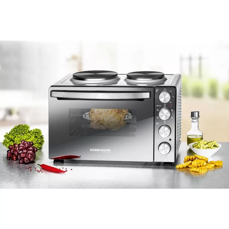 Rommelsbacher KM 3300 30 L juodas stalinis kombinuotas virimo ir kepimo prietaisas
