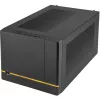 Korpusas SilverStone SUGO SG14B – Mini-DTX bokštas be maitinimo šaltinio (ATX/PS/2) – Juodas – USB/Garsas (SST-SG14B)