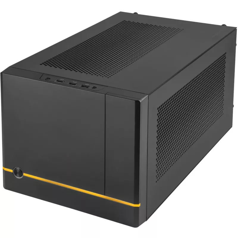 Korpusas SilverStone SUGO SG14B – Mini-DTX bokštas be maitinimo šaltinio (ATX/PS/2) – Juodas – USB/Garsas (SST-SG14B)