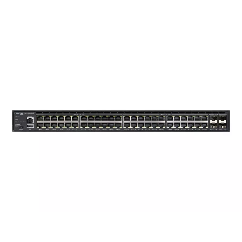 LANCOM GS-4554XUP – valdomas L3 jungiklis, 24x 2,5G PoE++ + 24x Gigabit PoE+ + 4x SFP+ + 2x QSFP+, 1440 W