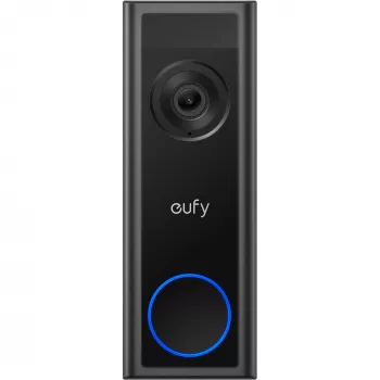 Vaizdo skambutis Eufy C31 2K su MicroSD atmintimi, 2560×1440, 6500 mAh, laidinis ir belaidis, juodas