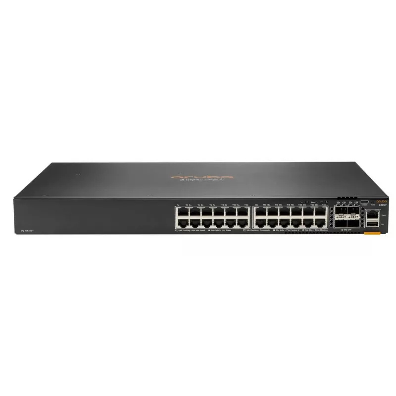 Valdomas jungiklis HPE Aruba Networking CX 6200F 24G PoE 4SFP+ 370W