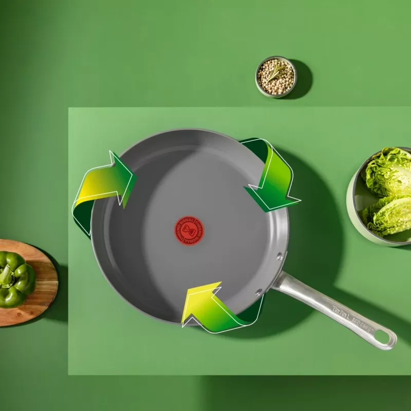 Keptuvė Tefal Renewal C4260443 24 cm – aliumininė, keraminė nelipni danga, tinka indukcijai, Thermo-Spot