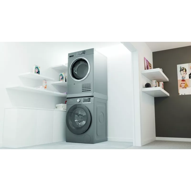 Statymo rinkinys WHIRLPOOL C00855467 60x60 cm skalbimo mašinai ir džiovyklai, ištraukiama lentyna, diržas ir neslystančios pagalvėlės