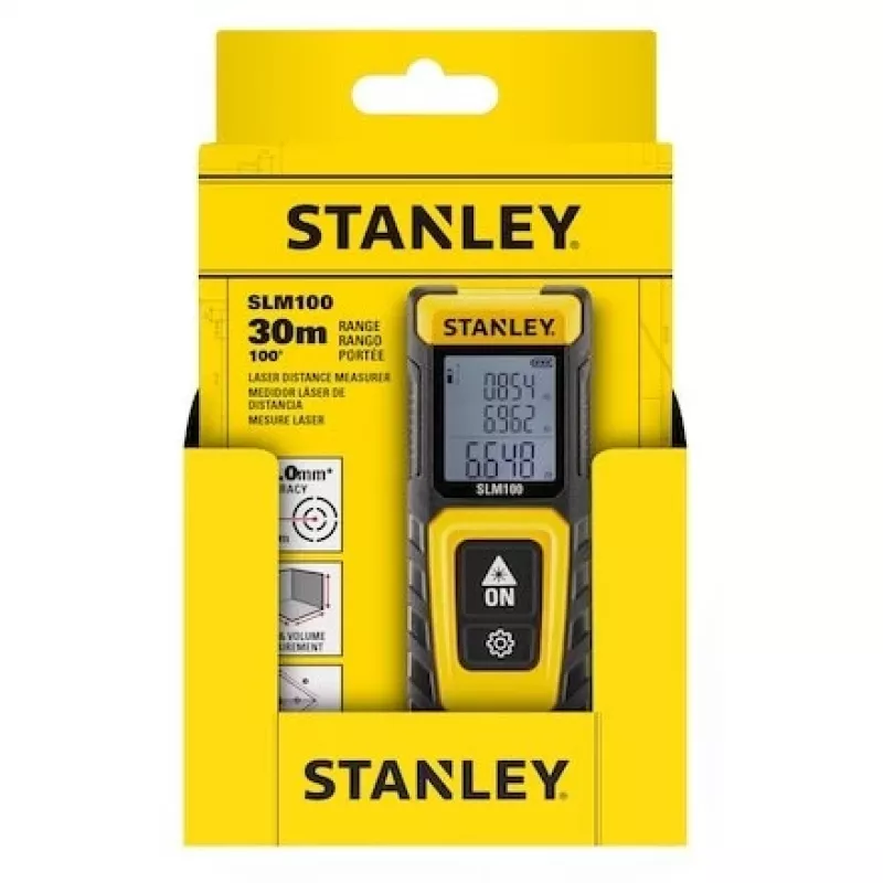 Lazerinis atstumo matuoklis STANLEY SLM100, 30 m
