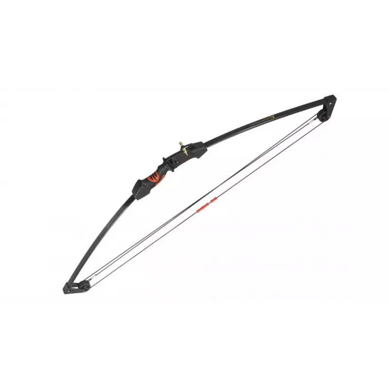 Lankas compound POE LANG EK Chameleon Black, aliuminis, 930 mm, 10–15 lb, 22 colių virvė, su 2 strėlėmis ir priedais