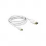 DisplayPort kabelis DeLOCK 83481 Mini DisplayPort 1 m Baltas