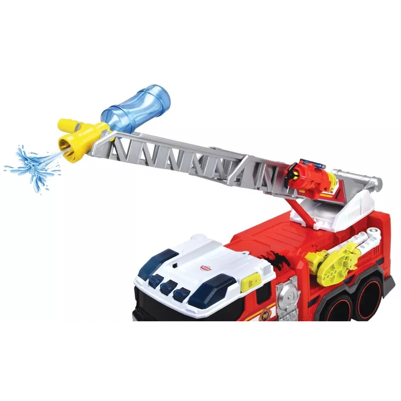 Gaisrinis automobilis žaislas Dickie modelis 203307000 – baterijomis maitinamas, nuo 3 metų, spalvos: juoda/mėlyna/raudona/balta/geltona