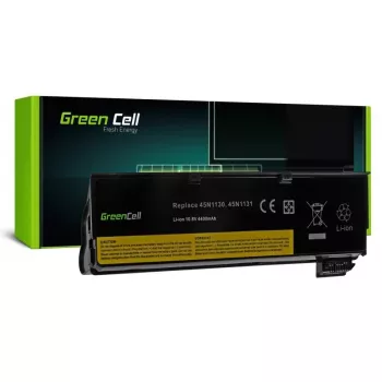 Baterija Green Cell LE57V2, skirta Lenovo ThinkPad L450 T440 T450 X240 X250 – Li‑Jonų 4400 mAh, juoda
