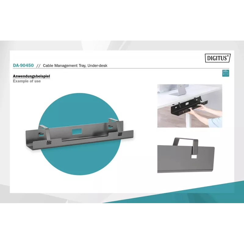 Digitus DA-90450 Kabelių valdymo dėžė 600x135x108mm Juoda Plieninė 1