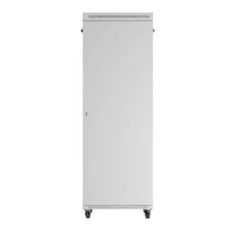 Stovimas serverio stovas LANBERG FF01-8047-12SL 47U 800x1000 mm pilkas su priekinėmis ir galinėmis stiklinėmis durelėmis bei vieta LCD ekranui