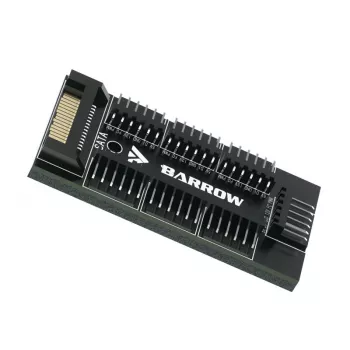 Ventiliatorius Barrow DK401-7 RGB Hub 120mm su RGB valdikliu