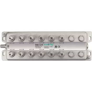 axing BAB 12-02 Kabelinis skirstytuvas, 5–1006 MHz, nerūdijantis plienas, A tipas, F jungtys, 245 mm