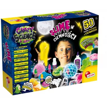 Mokslinis rinkinys Liscianigiochi Crazy Science Slime in the dark 304-PL89239 – švytintis gleivinis eksperimentų rinkinys
