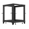 Atviras stovas LANBERG Open Rack OR01-6112-B 12U 600x600 reguliuojamas juodas