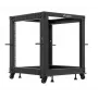 Atviras stovas LANBERG Open Rack OR01-6112-B 12U 600x600 reguliuojamas juodas