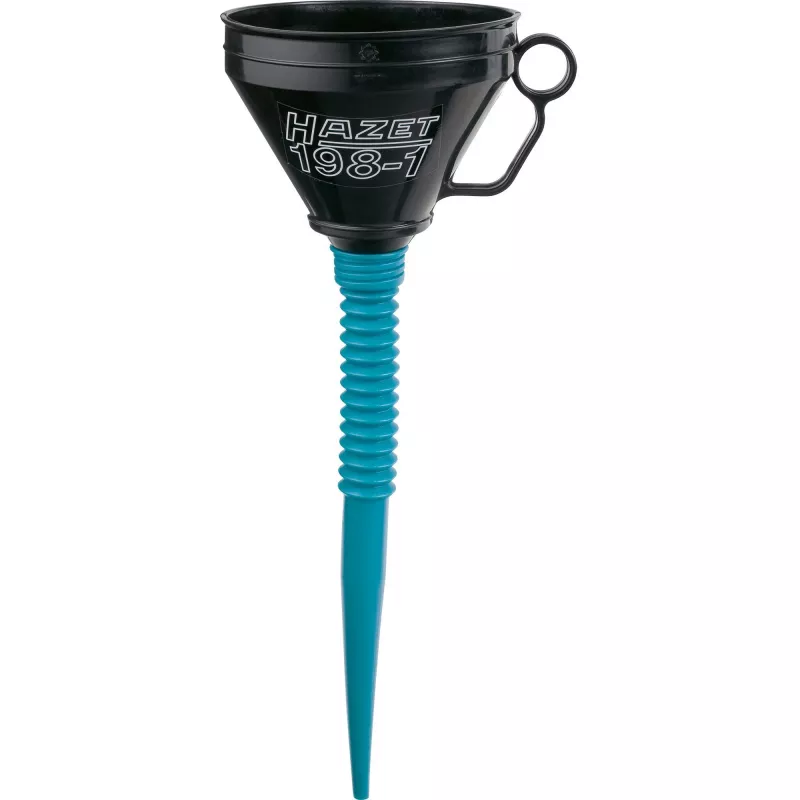 HAZET 198-1 - Schwarz - Blau - Polypropylen (PP) - Edelstahl - Motoröl - Treibstoff - 16,5 cm - 480 mm - 146 g