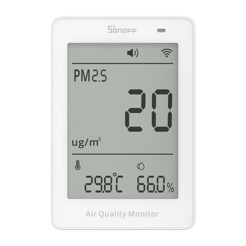 Oro kokybės matuoklis WiFi LCD Sonoff AirGuard PM2.5 SAWF-07P