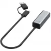 Ethernet adapterius ALLNET ALL-NC-2.5G-USBC_A USB 3.0 Type-C ir Type-A 2,5 Gbps Multi‑Gigabit LAN