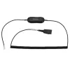 Jabra GN1218 AC 2m spiralinis laidas, juodas