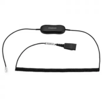 Jabra GN1218 AC 2m spiralinis laidas, juodas