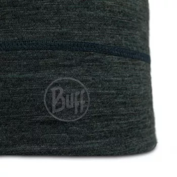 Beanie Buff Merino Lightweight Multistripes Forest – vilnonė kepurė iš merino vilnos, unisex, tamsiai žalia, 125 g/m²