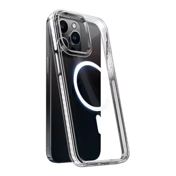 Dėklas Torras Sparka iPhone 15 Pro — skaidrus apsauginis dėklas