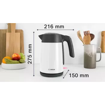 Bosch TWK7L461 elektrinis virdulys 1.7 L 2400 W Baltas