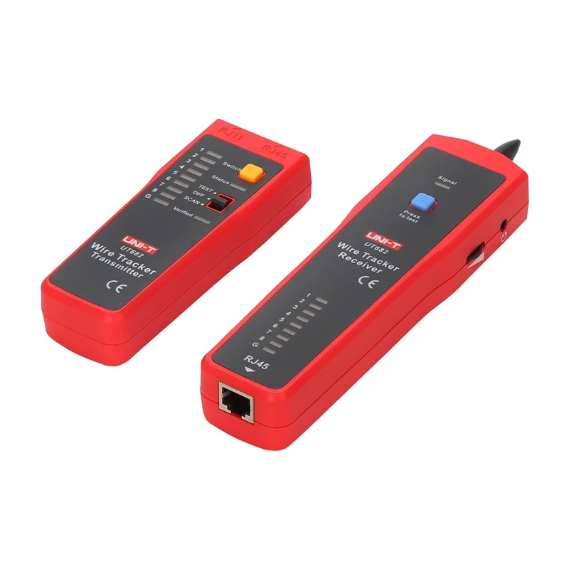 Kabelių porų detektorius su RJ-45 testeriu UT-682