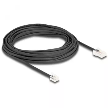 DeLOCK Telefono kabelis RJ45 kištukas į RJ11 kištuką juodas 10 m