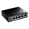 Tinklo jungiklis Cudy GS105 – 5 prievadų Gigabit Ethernet (10/100/1000), juodos spalvos, su 5 V DC maitinimo šaltiniu