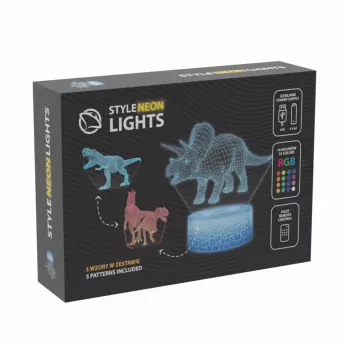 Stalinė LED lempa MANTA SNL117RGB RGB 3D dinozauras dekoratyvinis apšvietimas