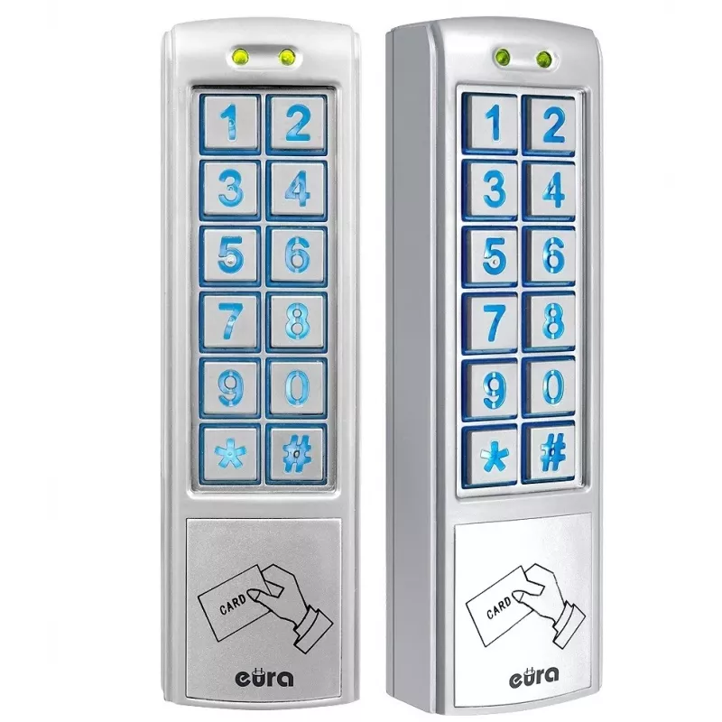 Kombinuotas užraktas „EURA“ AC-30C7 (2 išėjimai, montuojamas ant paviršiaus, artumo kortelė)