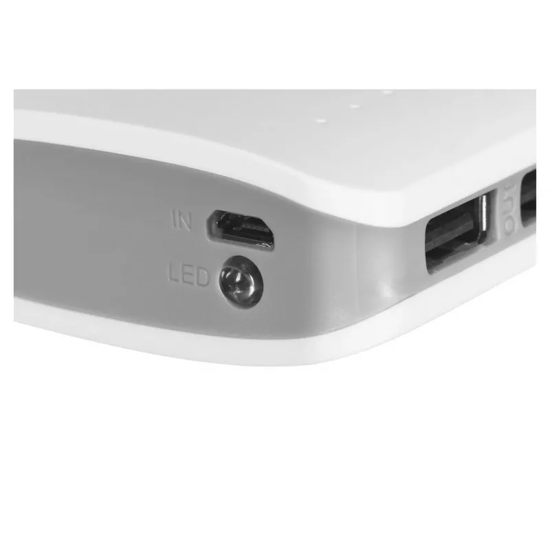 Nešiojamas įkroviklis Esperanza EMP106WE Radium – 8000 mAh, 3 įrenginių išvestis, Micro-USB įvestis, 5V/2A ir 5V/1,5A/1A išėjimai, pilka